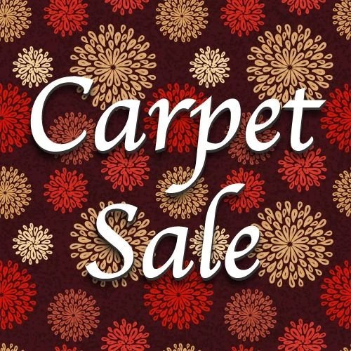 Carpet Sale Logo Graphic at Maximum Carpet & Flooring in Lynbrook, NY